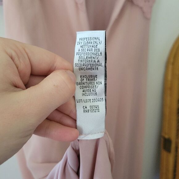 JS Collections Laura A-Line Tea Length Dress Pale Mauve 6 NWT - Picture 7 of 14